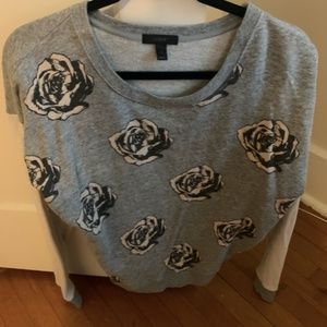 J Crew Floral Sweater